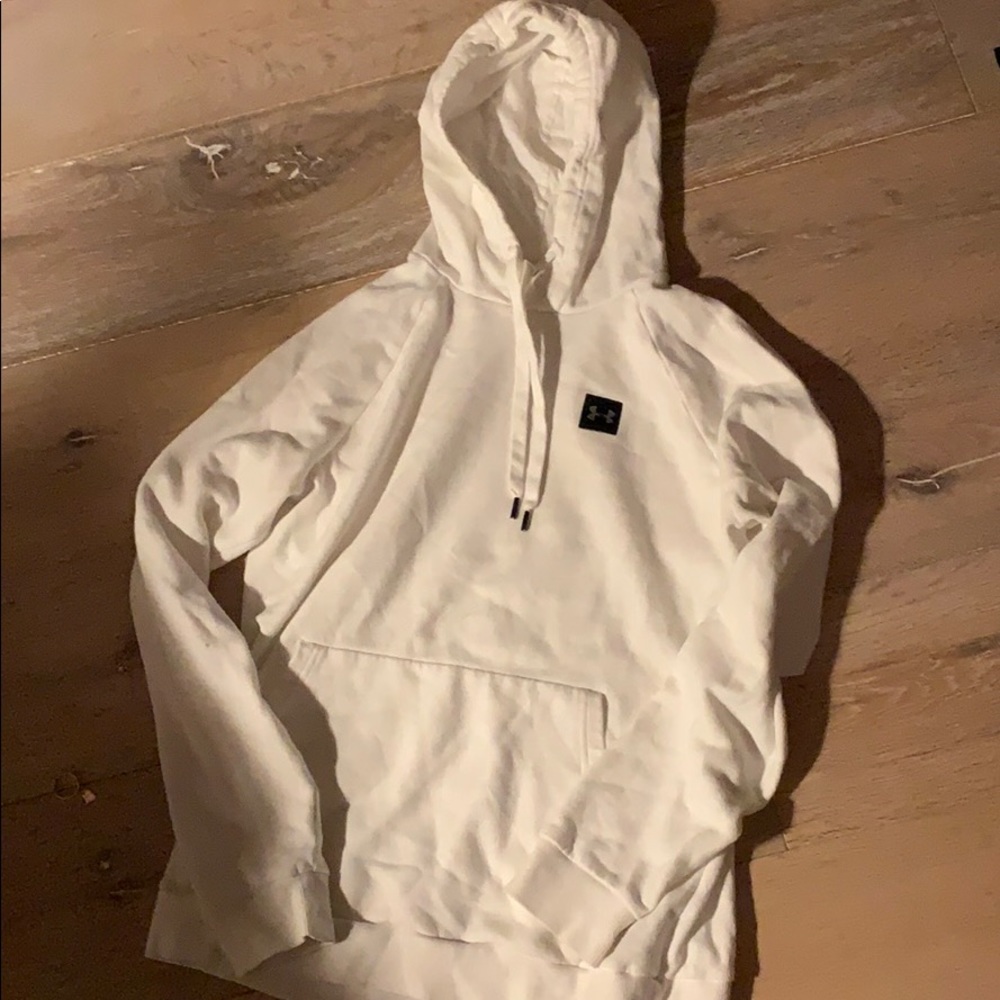under armor white sweatshirt